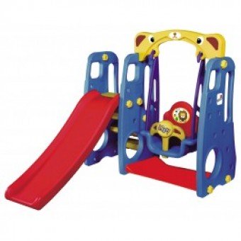 slide and swing set